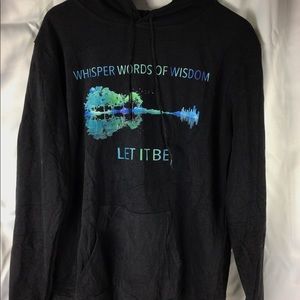 WORDS OF WISDOM LET IT BE HOODIE, BLK
